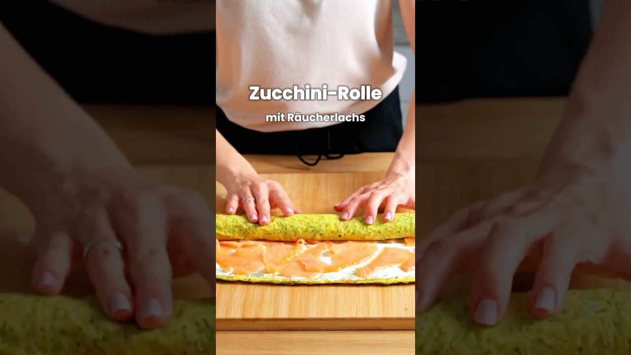 Zucchini-Rolle mit R&auml;ucherlachs 😍