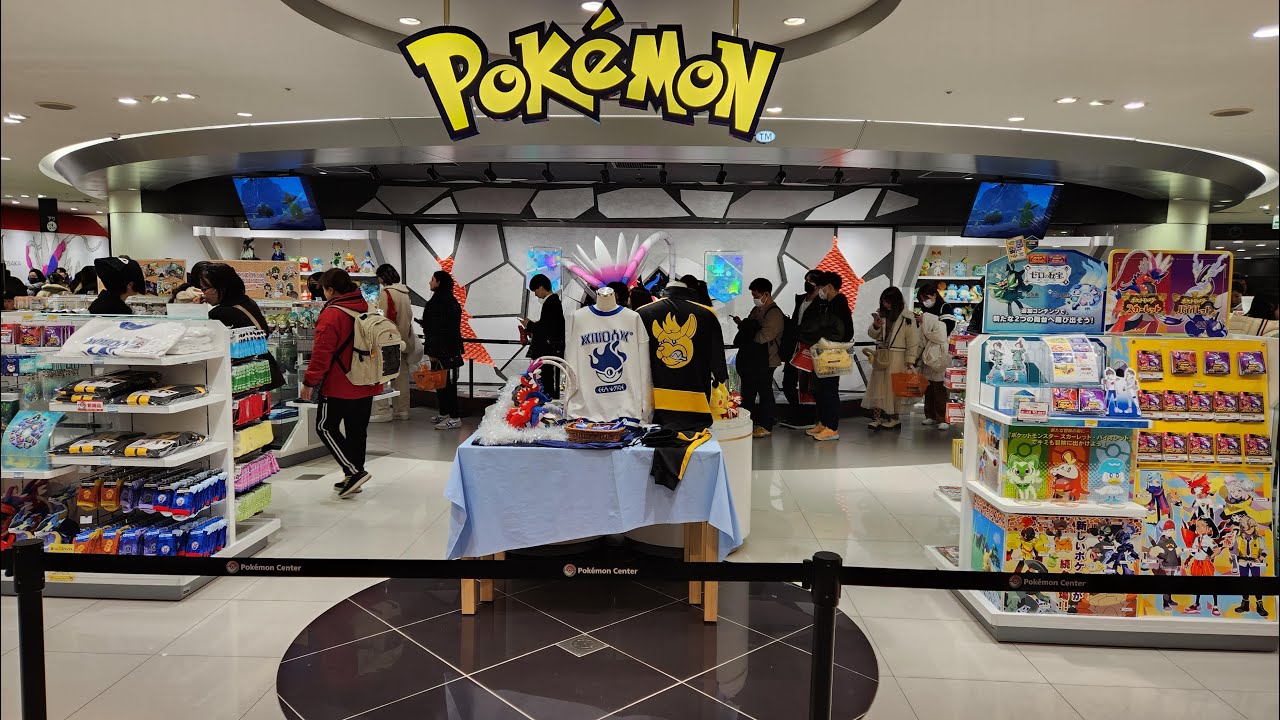Pokemon center Osaka Japan walking around tour ambiance walk