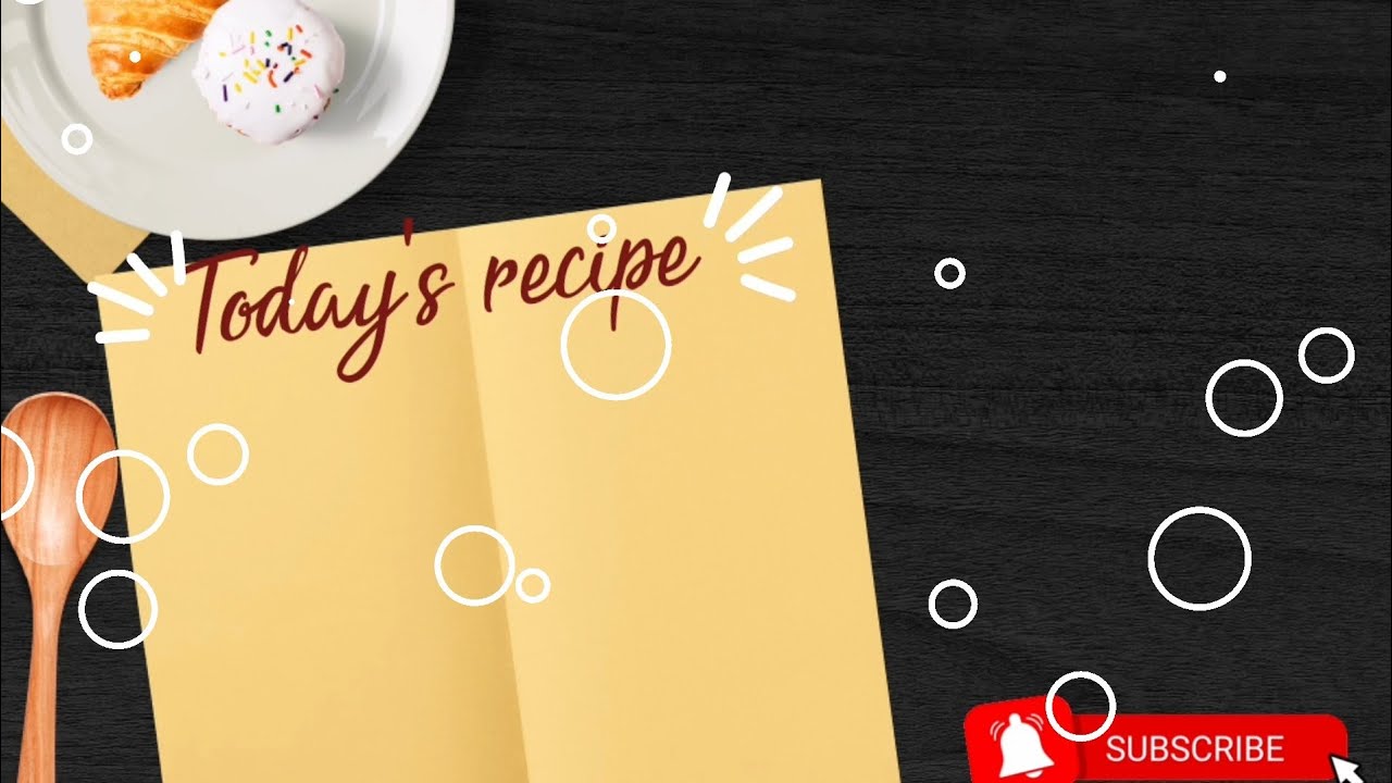 4 best cooking intro templates/ free to use / no copyright recipe templates