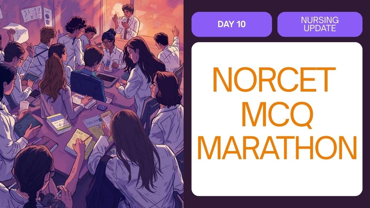 NORCET 10 MCQ'S MARATHON DAY - 10