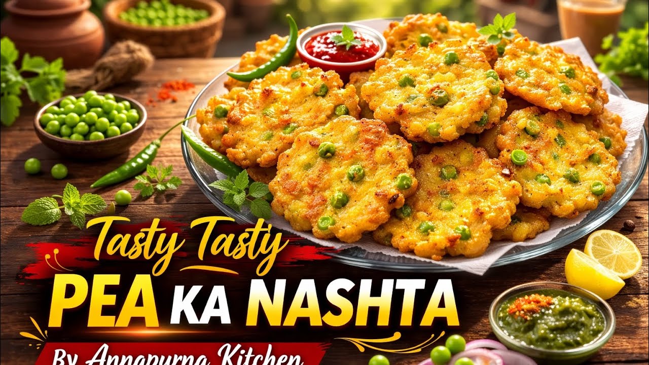 Tasty tasty masaledar Pea ka nashta