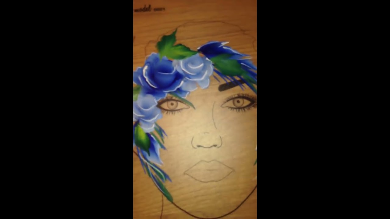 One stroke rose tutorial - Step by Step