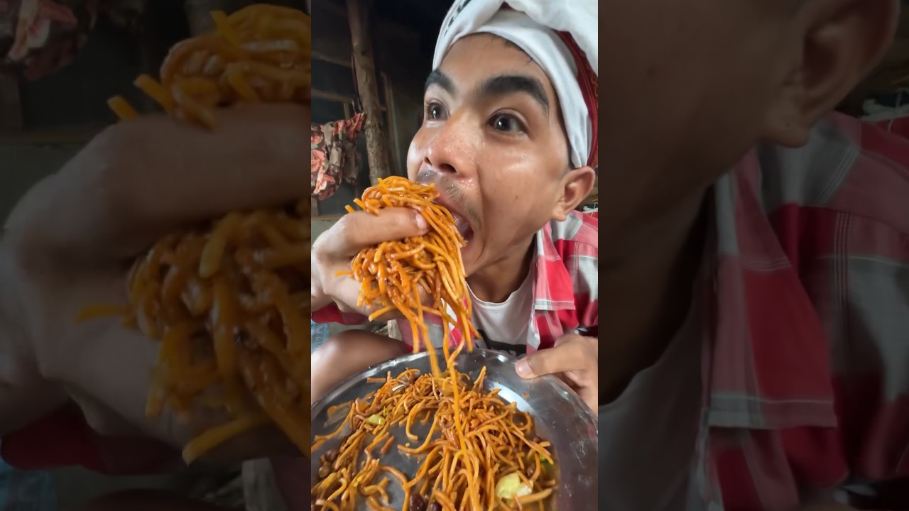 Eating Nepali Chowmin With Hipopi #shorts