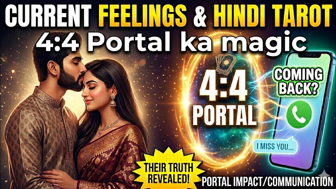 4:4 Portal Impact 🧿UNKI CURRENT FEELINGS🧿NO CONTACT🧿HINDI TAROT READING🧿NEXT ACTION🧿 TAROT TODAY