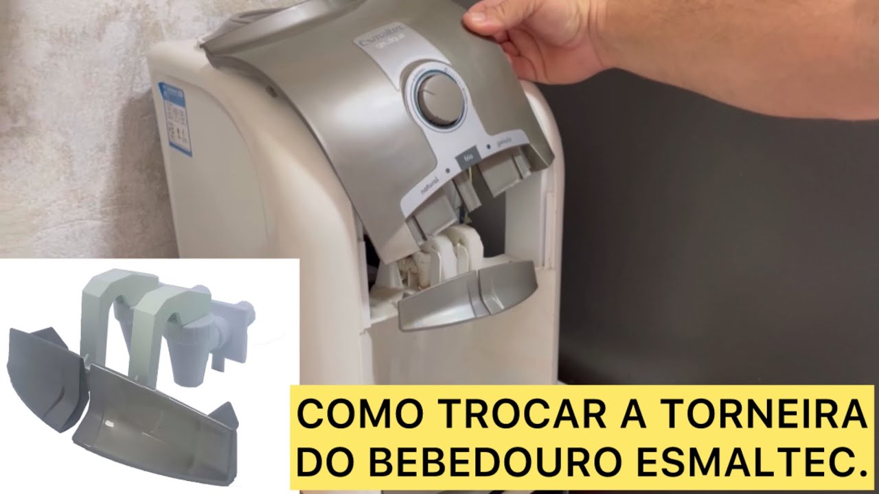 COMO TROCAR A TORNEIRA DO BEBEDOURO ESMALTEC EGM30.