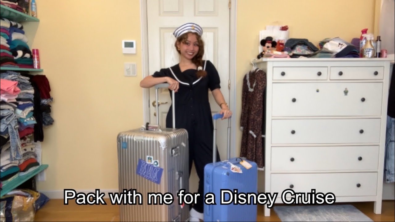 Pack with me for a Disney Cruise - ディズニークルーズ行くパッキング