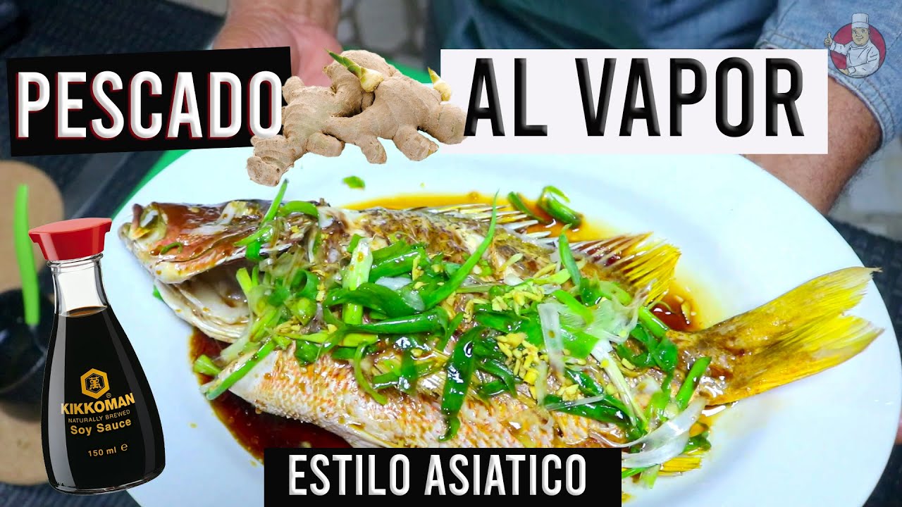 PESCADO AL VAPOR SIN SAL ESTILO ASIATICO COCINADO EN HORNO ELECTRICO | RECETAS PARA HORNO ELECTRICO