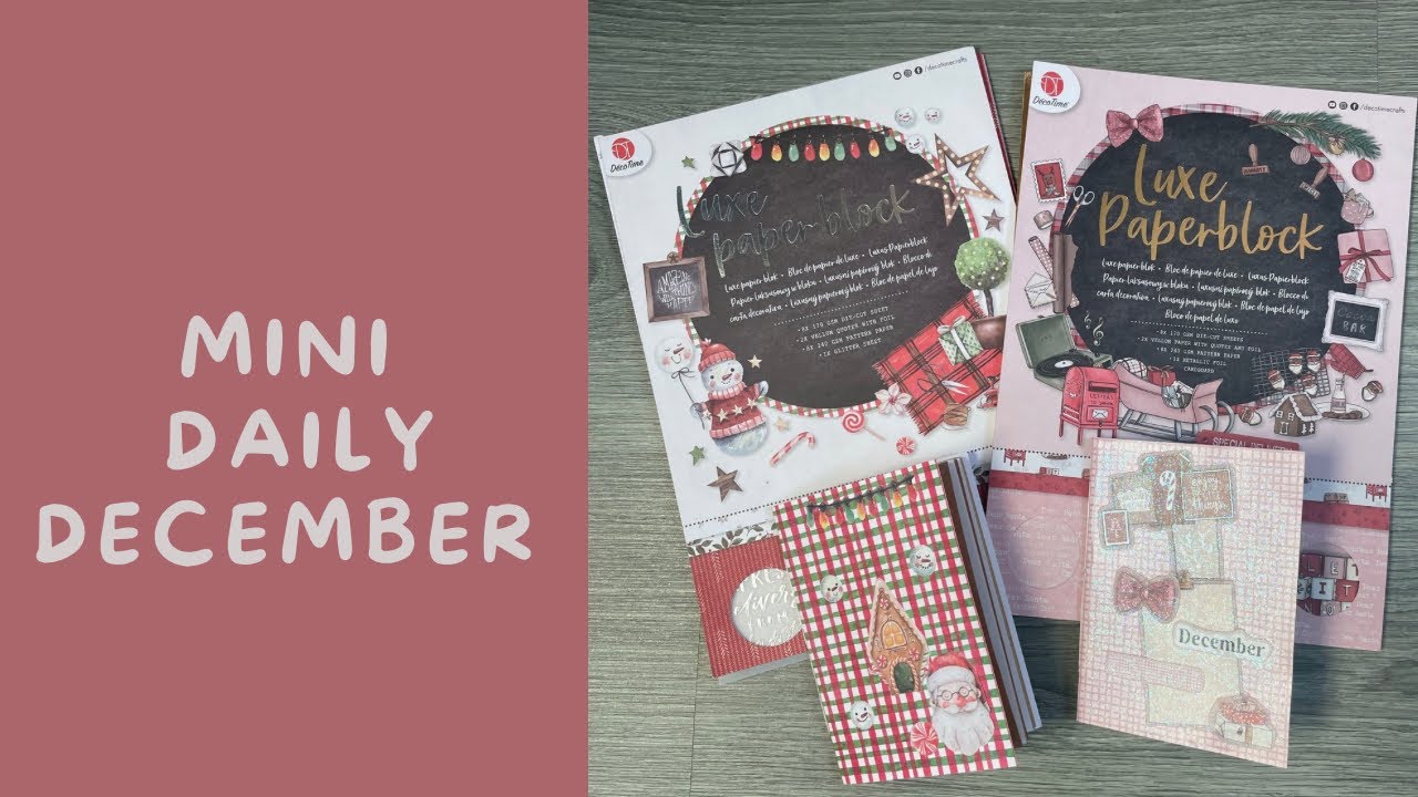 Tuto mini Daily December avec papier de chez action