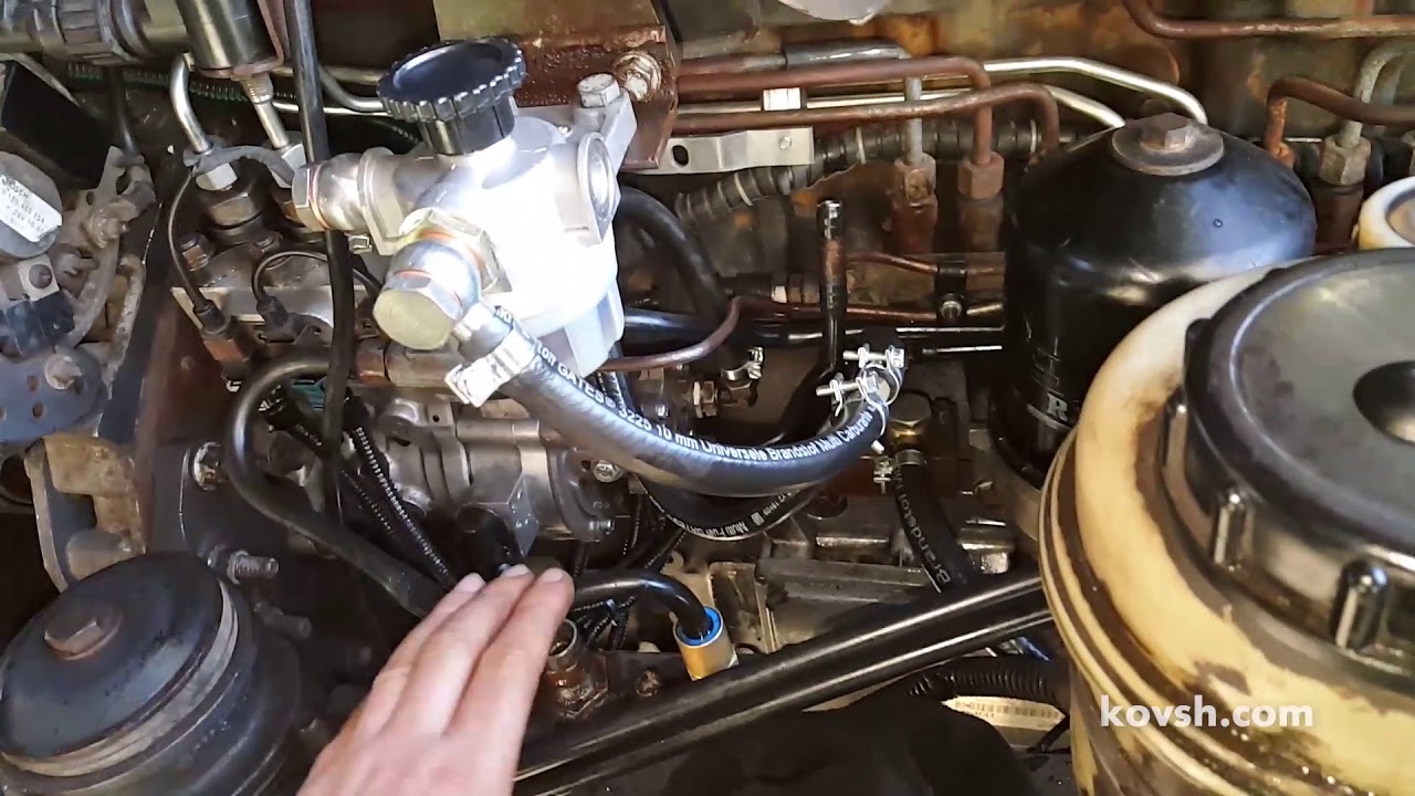 Временное решение при попадании антифриза в топливо на Renault Premium 370 dCi11