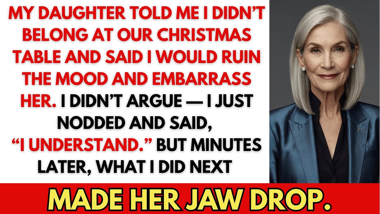 Моя дочь сказала, что мне «не место» за нашим рождественским столом… И она быстро об этом пожалела.