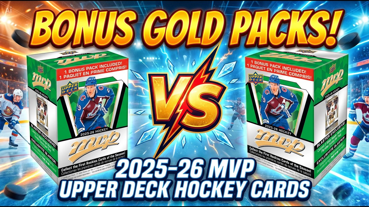 BONUS GOLD PACKS! 2025-26 MVP UPPER DECK HOCKEY CARDS