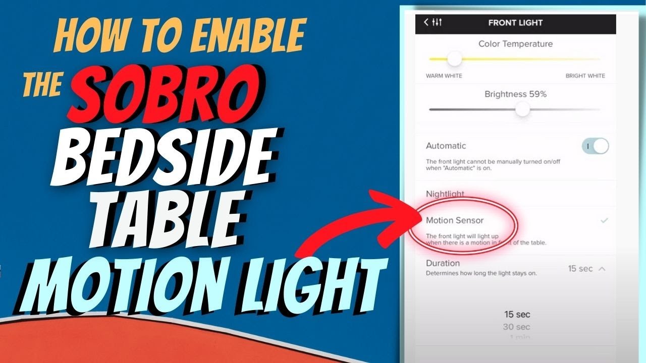 How To Enable Sobro Side Table Motion Light: Fast!