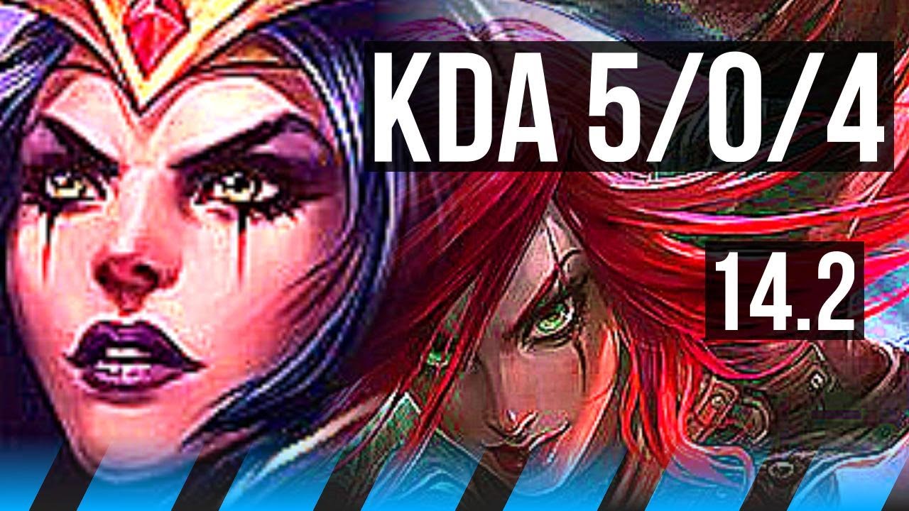 LEBLANC vs KATARINA (MID) | 5/0/4 | NA Grandmaster | 14.2