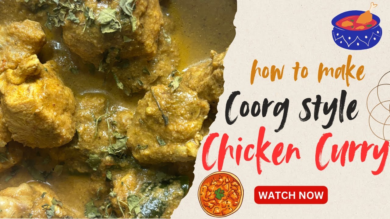 Authentic Coorg Style Chicken Curry Recipe |Traditional Kodava Chicken #chickenrecipe #foodie #food
