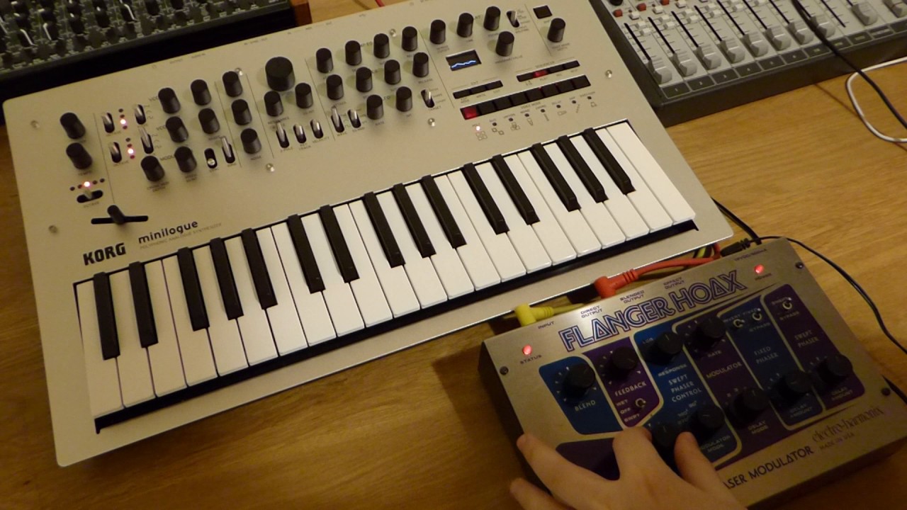 Korg Minilogue & EHX Flanger Hoax