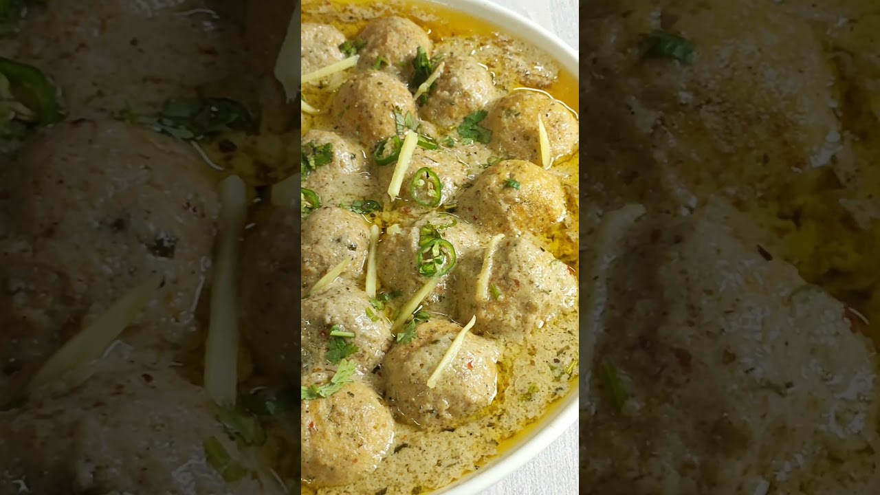 chicken kofta with white gravy recipe|creamy kofta curry|malai kofta recipe||contemporary cuisines||