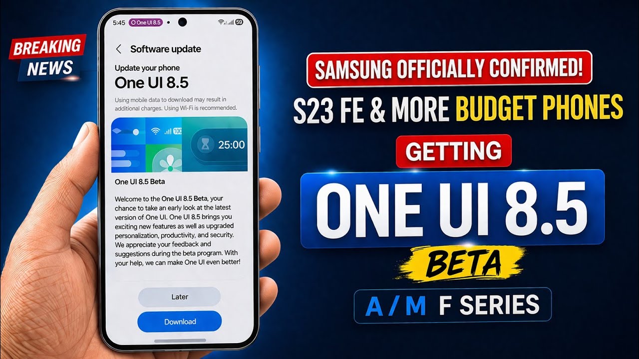 One UI 8.5 Beta ПОДТВЕРЖДЕНО 😳 S23 FE! A55, M55, F55, A56, A35 и т.д. Далее!