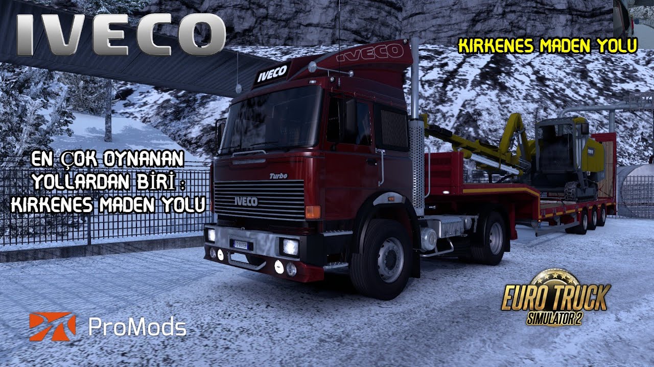 ETS 2 - KIRKENES MADEN YOLU- YAŞLI KURT IVECO RAMPALARI ZOR ÇIKTI-LOGİTECH G29 GAMEPLAY