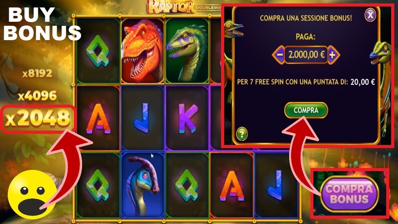 RAPTOR DOUBLEMAX : Achat du Bonus Free Spins 🤑