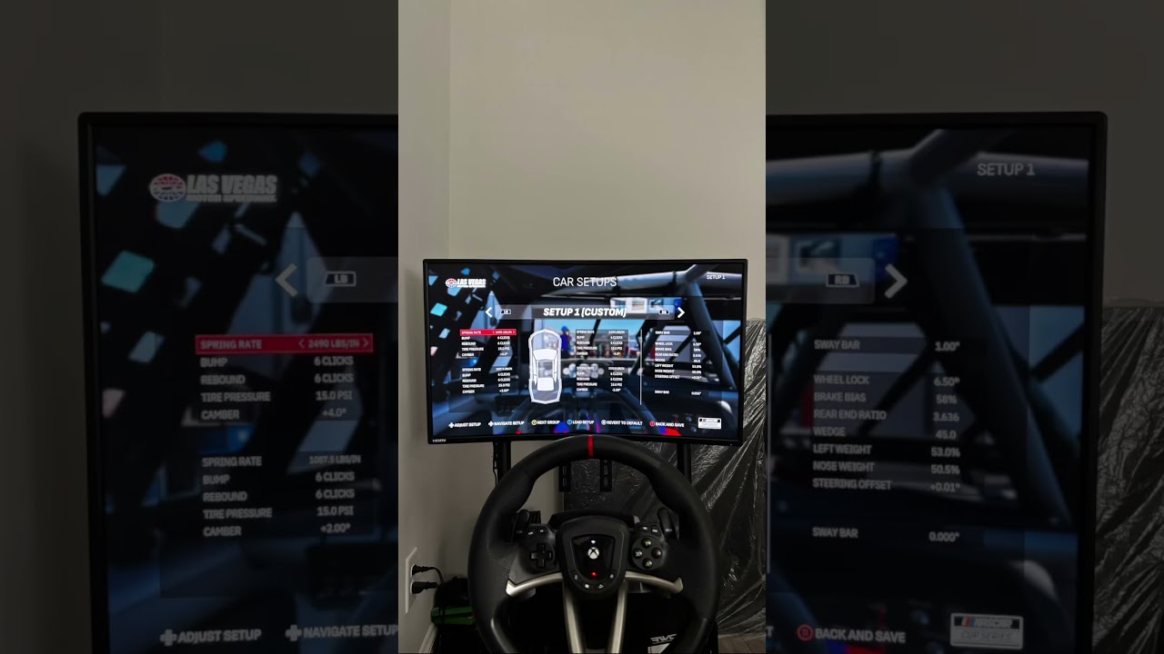 World record Las Vegas NASCAR 25 setup. 