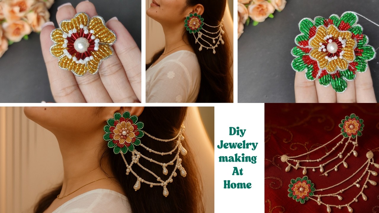 trending handmade jewellery | Handmade jewelry making at home |  jewelry making at home #diy #craft