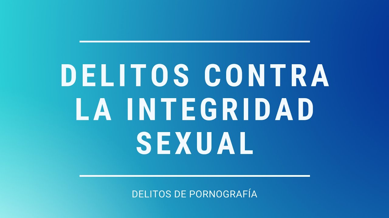 Delitos de pornografía
