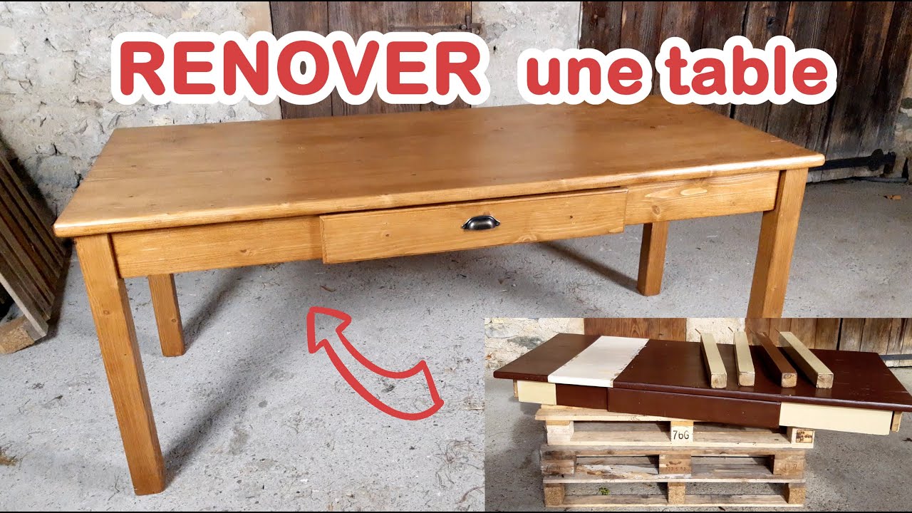 Rénovation d'une table