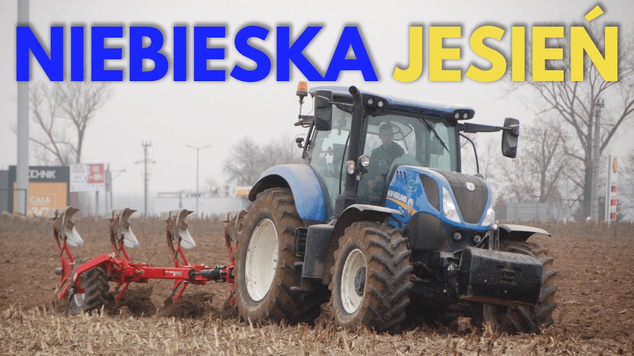 🔥NIEBIESKA JESIEŃ🔥 New Hollandy w akcji | Orka, zbiór kukurydzy i siew | Agro Garwolin