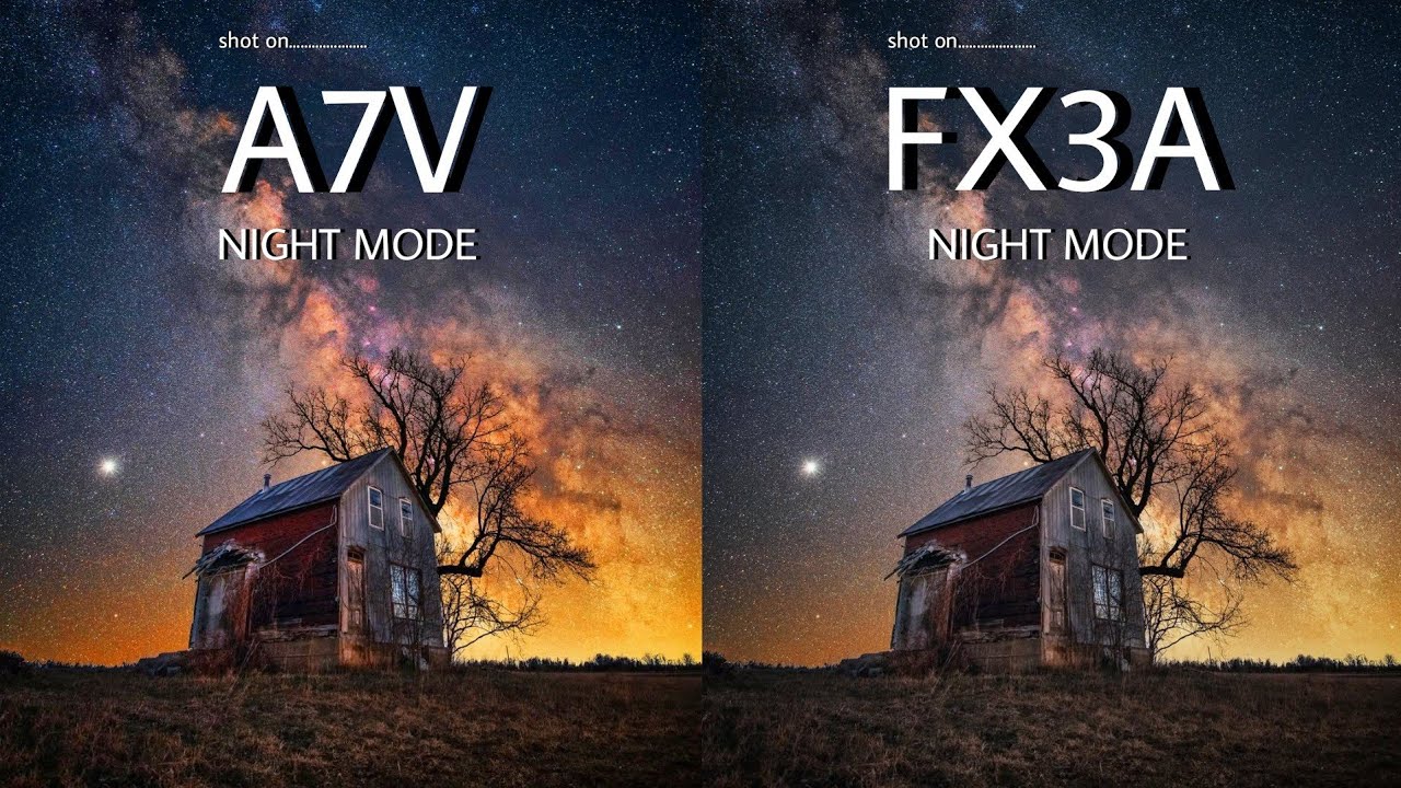 Sony A7V против Sony FX3A | Ночной режим | Тест камер