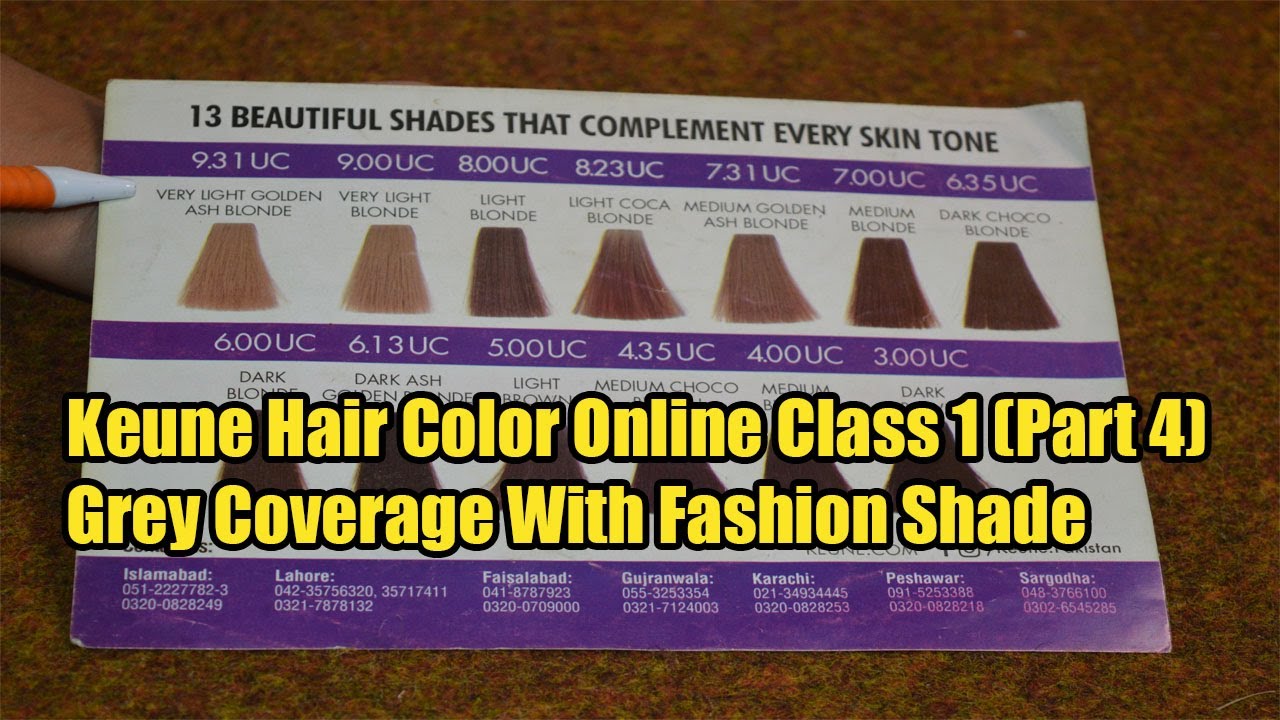 Grey Coverage With Fashion Shade |Keune Hair Color Class 1 (Part 4)
