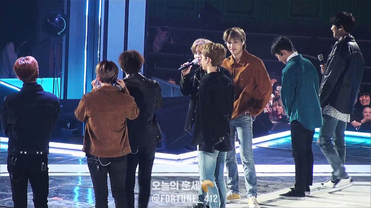 181012 IBK CONCERT EXO MENT @ IBK 참좋은콘서트 - 종인이의 곰, 종대의 스포, 민석이의 사극말투 (+ 경수 : 불편하구나~ )