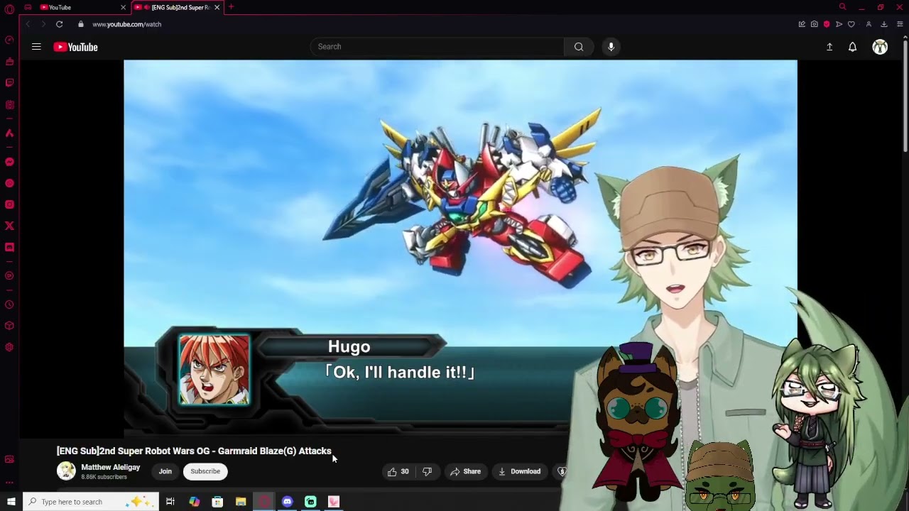 Vtubers React to 2nd Super Robot Wars OG - Garmraid Blaze(G) Attacks