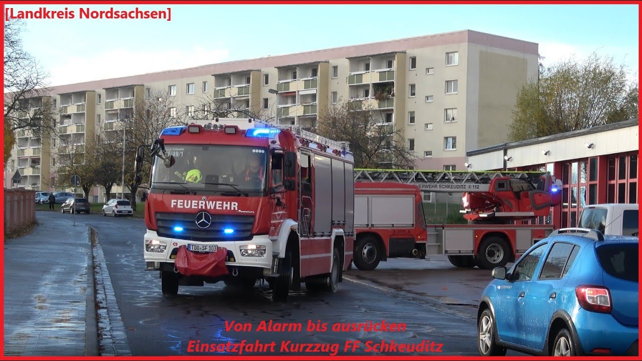 [Landkreis Nordsachsen] Sirenenalarm + Ankommende FFler + Kurzzug FF Schkeuditz