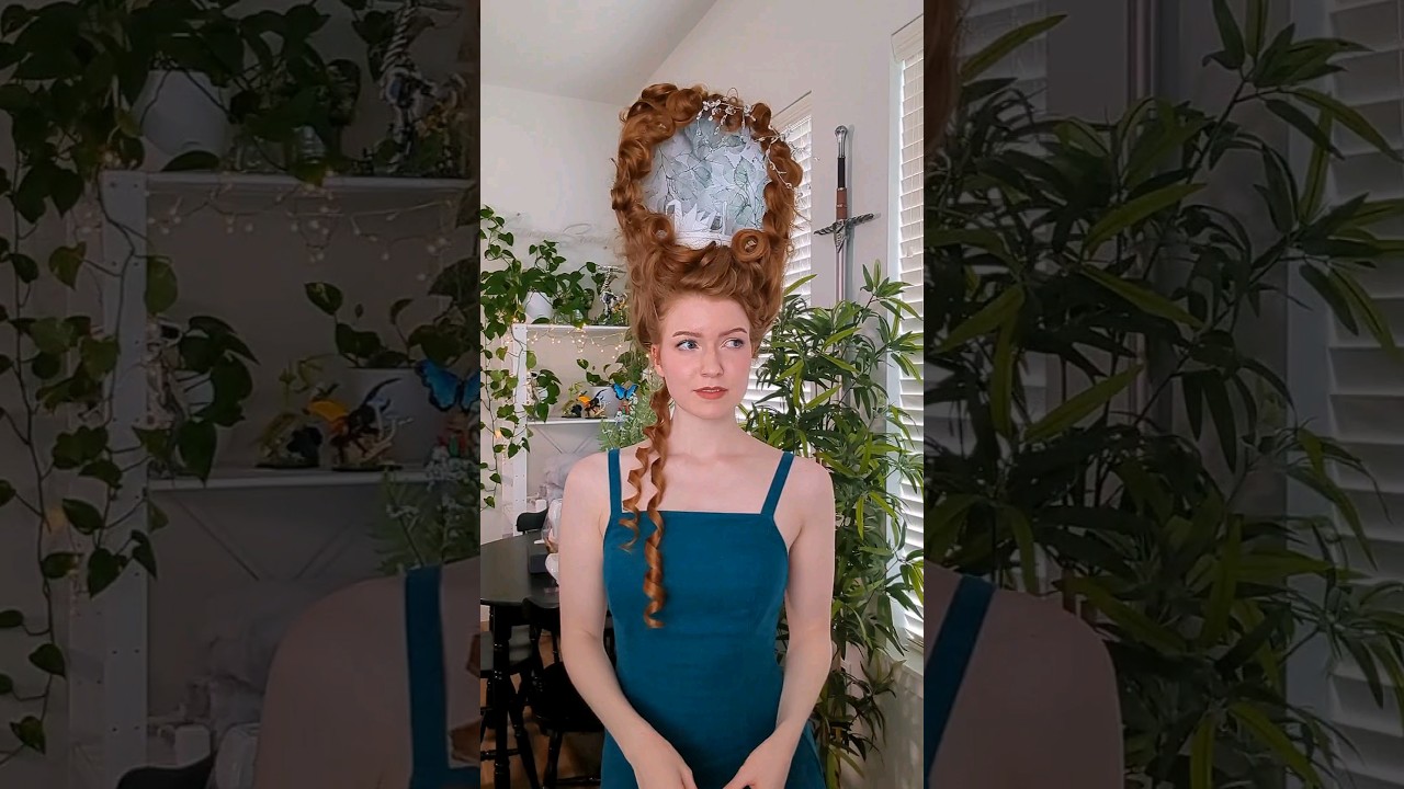 Recreating the Bridgerton Swan Wig...but with my own hair!! 🦢 #bridgerton #bridgertonseason3 #hair