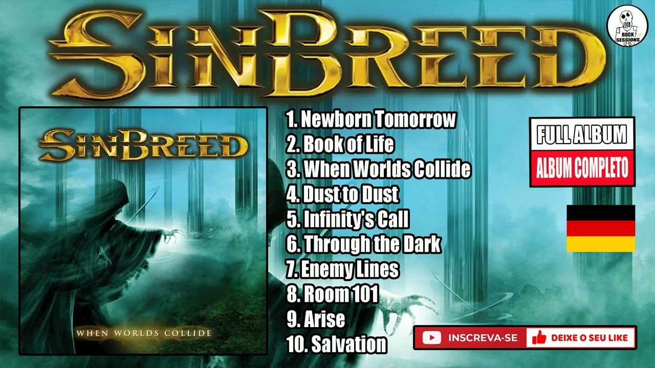 💀 SINBREED  - WHEN WORLDS COLLIDE  ( Full Album )  (HQ)