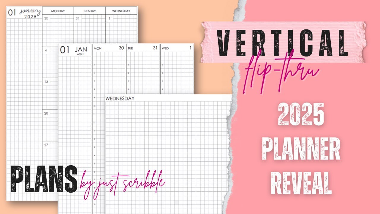 2025 Planner Reveal // Plans by Just Scribble (Vertical) Flip-Thru