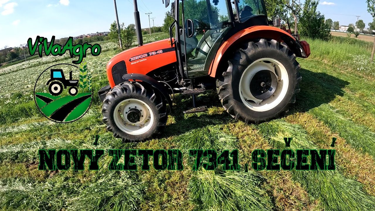 Nový zetor 7341, sečení