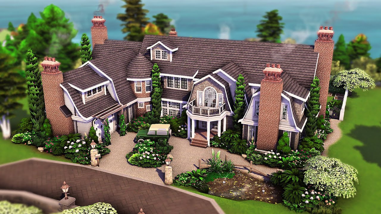 Huge Family Mansion | The Sims 4 Speed Build