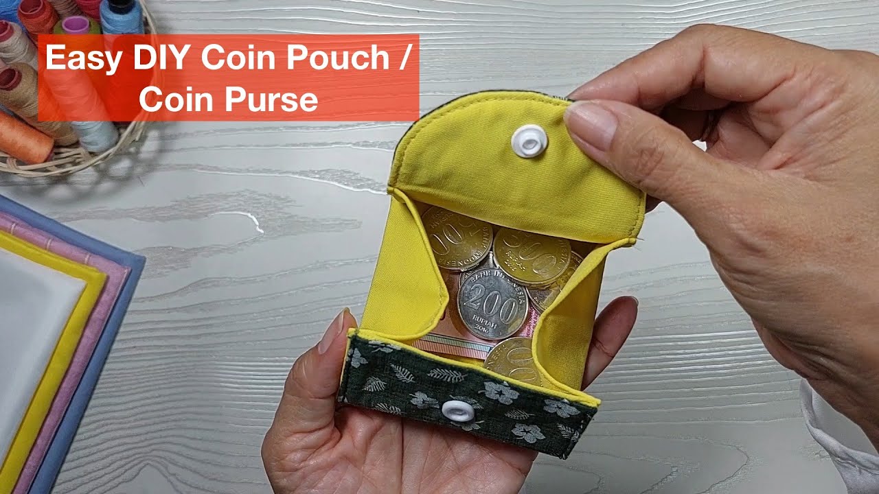 DIY Coin Purse / Coin Pouch | Small Coin Pouch Wallet Sewing Tutorial | Easy Sewing