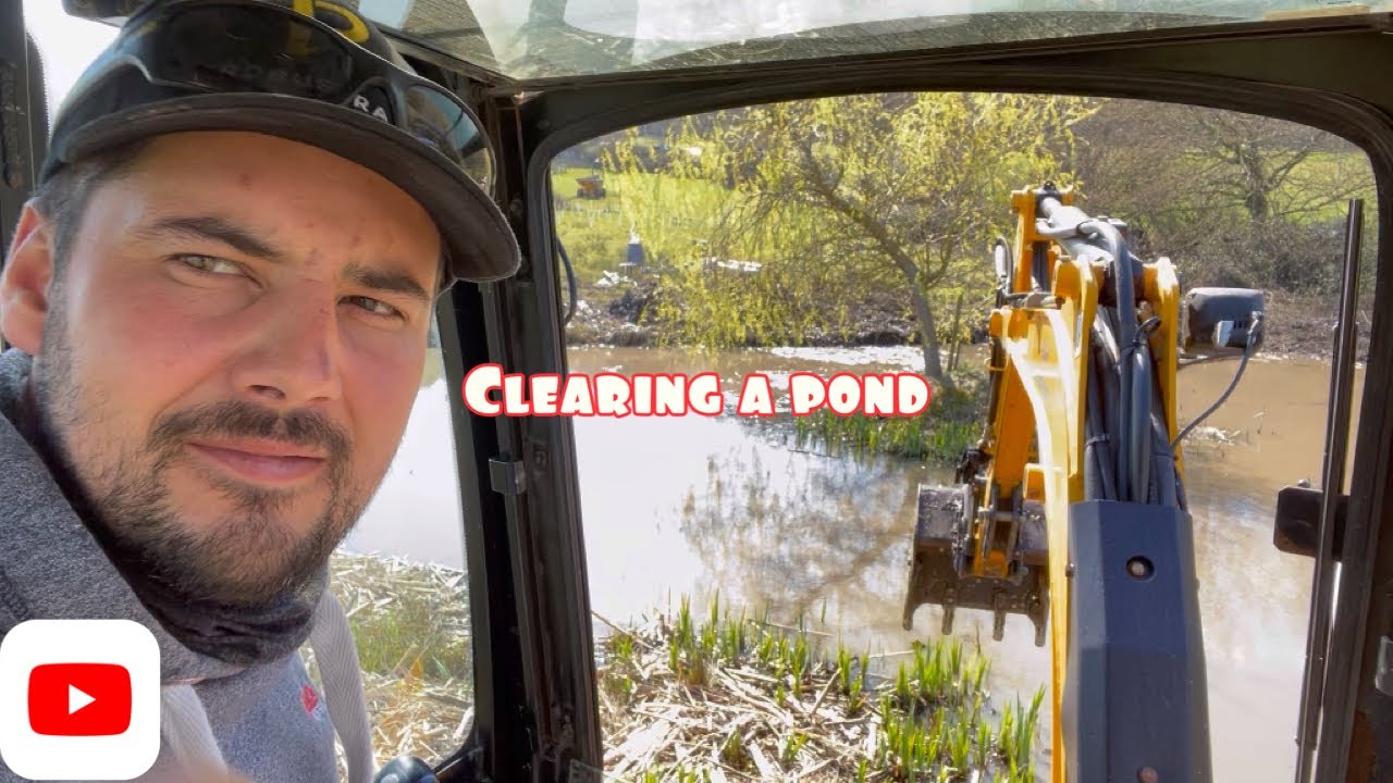 Clearing a Pond with the Jcb 8026