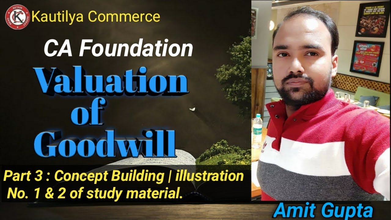 CA Foundation : Partnership | Valuation of Goodwill | Concept Building | illustration 1 & 2