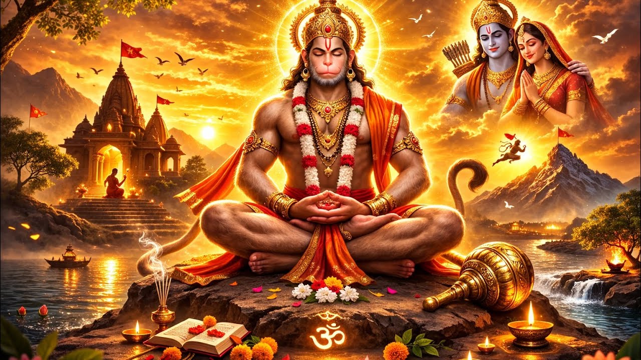Hanuman Ji Shanti Roop 🙏 Man Ki Shanti Ke Liye Sundar Bhajan