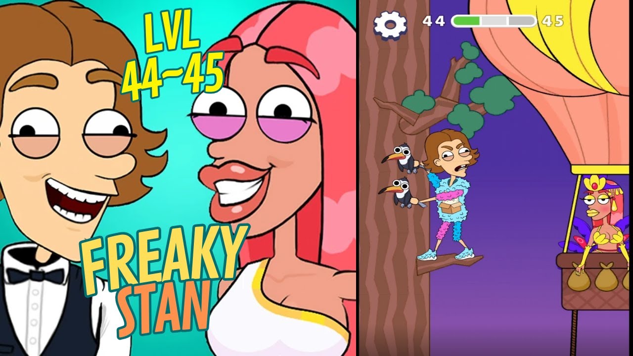 🏅FREAKY STAN: The Life Story 😂🤣 LVLs 44~45 | Gameplay Walkthrough