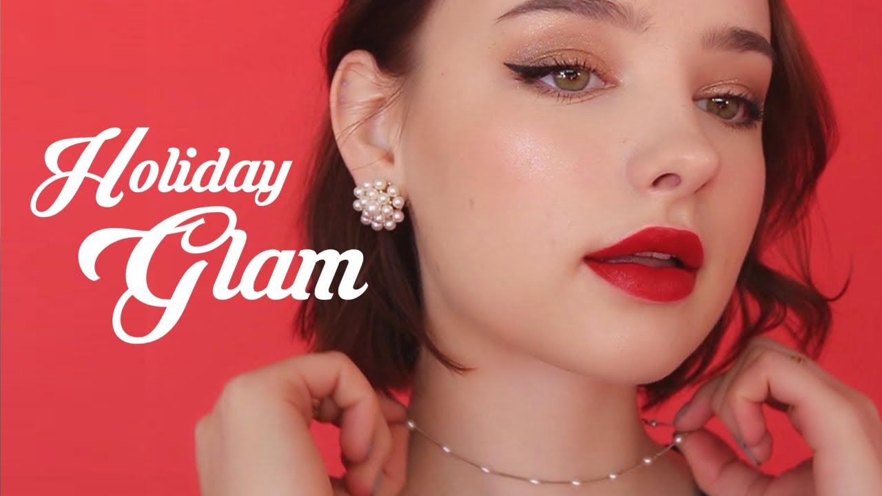 HOLIDAY GLAM ❤️ Golden Christmas Makeup | Sissel