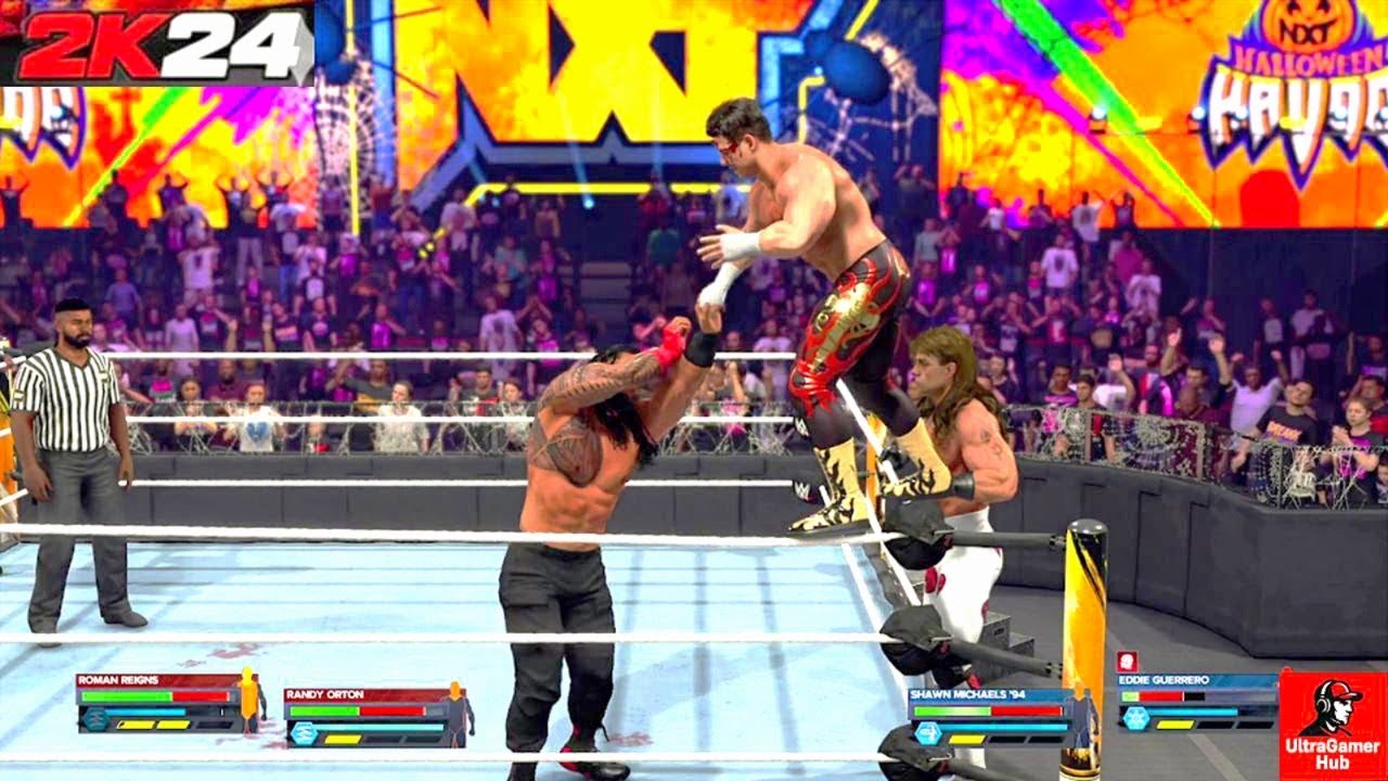WWE 2K24 Two on Two Tag Team Fight 💥🤼‍♂️ | Brutal 2v2 Match 🔥l  Ultragamer Hub