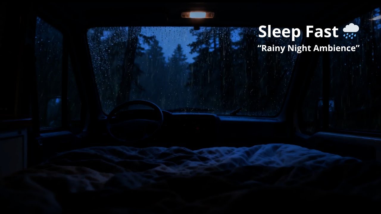 The Secret to Falling Asleep Fast with Rainy Night Ambience