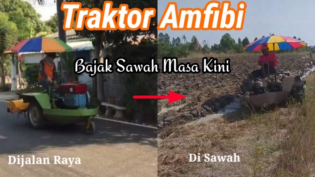 Boot traktor | traktor perahu sawah
