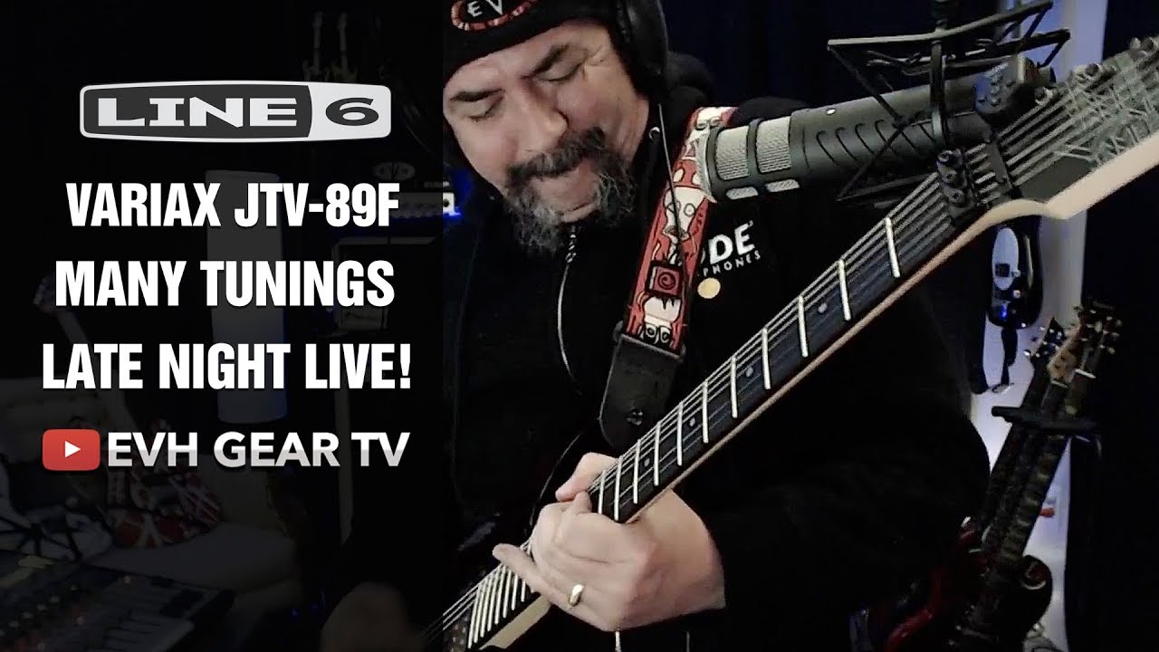 Line 6 Variax JTV-89F Guitar Late Night Many Tunings Live