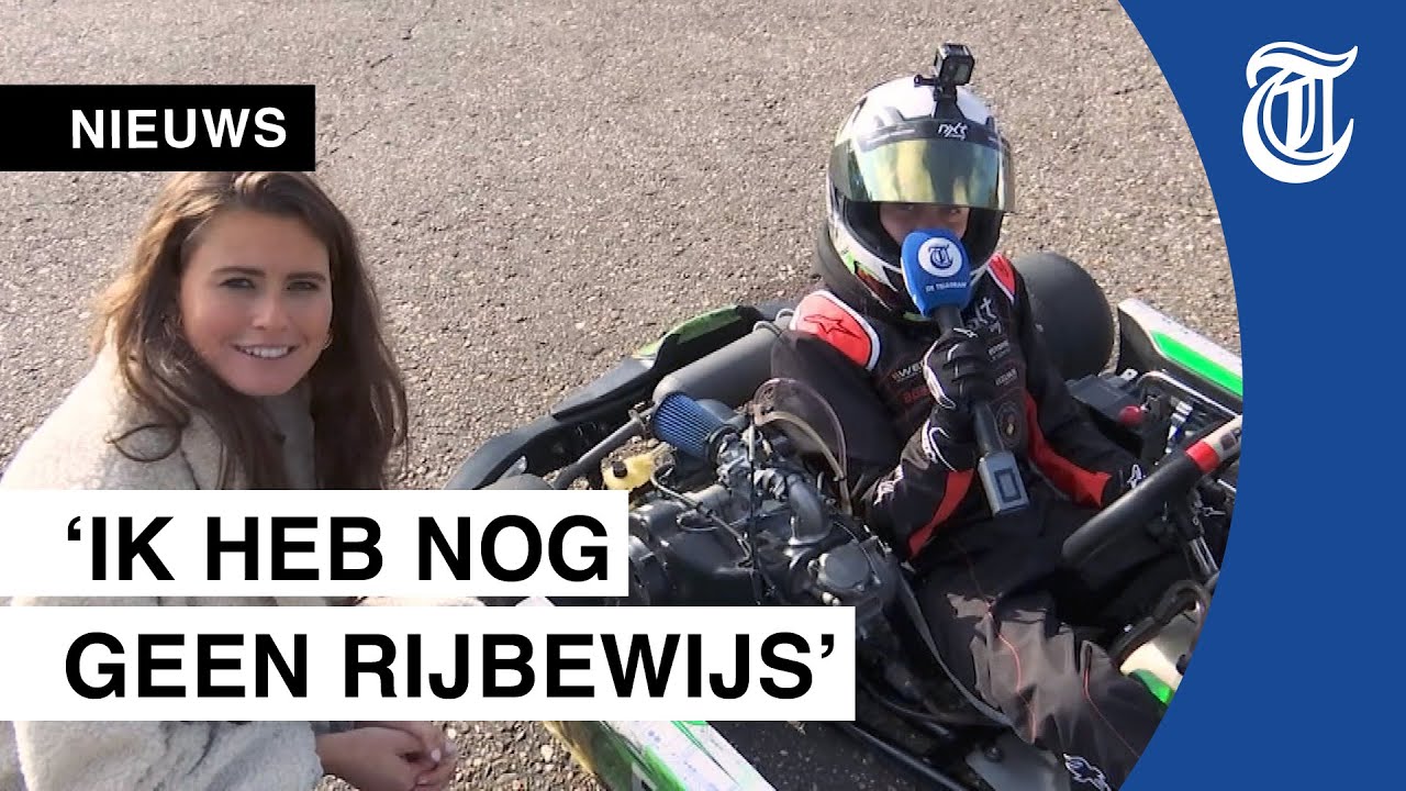 Tim (12) rijdt met 185 km/uur op het circuit