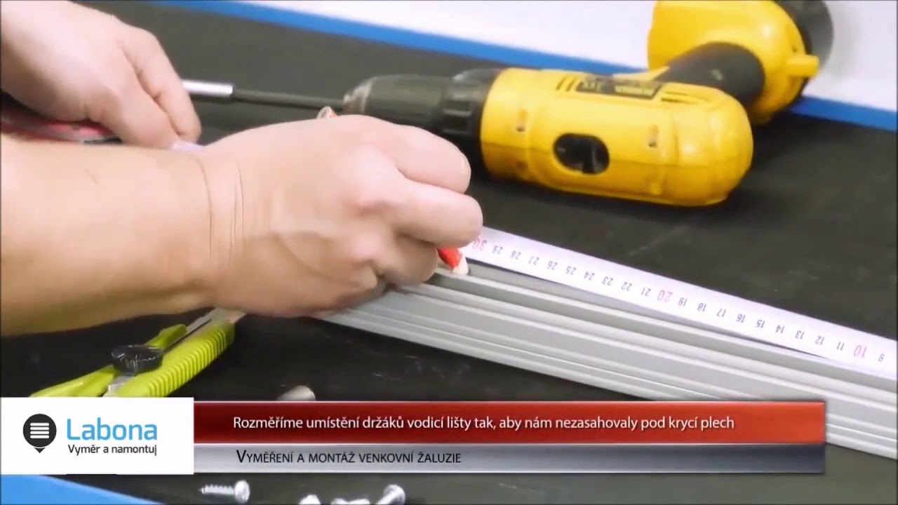 Návod na montáž přiznané venkovní žaluzie - Labona.cz